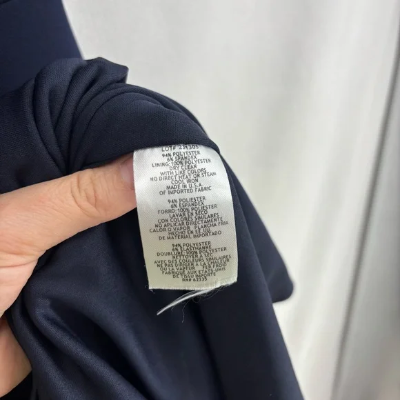 Betsy Adam Women’s 6 Madeline long maxi scuba crepe off the shoulder drop dress - Picture 8 of 11